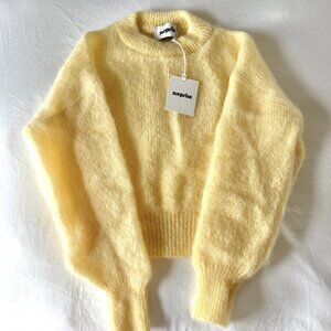 NWT: Surprise Paris, Jane Mohair Sweater in light yellow